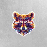 Racoon Sticker | Racoon Geometric Sticker | Racoon Sticker Kaleidoscope