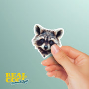 Racoon Sticker | Racoon Geometric Sticker | Racoon Sticker Kaleidoscope