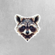 Racoon Sticker | Racoon Geometric Sticker | Racoon Sticker Kaleidoscope