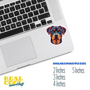 Rottweiler Sticker | Rottweiler Geometric Sticker | Rottweiler Sticker Kaleidoscope
