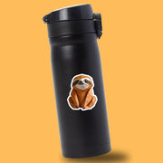 Origami Sloth Sticker - Cute Sitting Sloth Sticker - Origami Sloth Decal