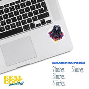 Raven Sticker | Raven Geometric Sticker | Raven Sticker Kaleidoscope