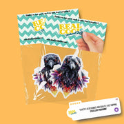 Raven Sticker | Raven Geometric Sticker | Raven Sticker Kaleidoscope