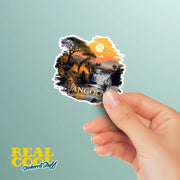 Angola Sticker | Africa Decal - Waterproof Vinyl Map, Travel Souvenir, African Pride, Car & Laptop Decor