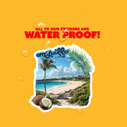 Anguilla Sticker | Caribbean Decal for Laptops, Water Bottles & Travel Lovers | Unique Island Souvenir