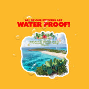Prickly Pear Cay Anguilla Sticker | Caribbean Decal for Laptops, Water Bottles & Travel Lovers | Unique Island Souvenir