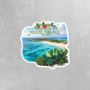 Prickly Pear Cay Anguilla Sticker | Caribbean Decal for Laptops, Water Bottles & Travel Lovers | Unique Island Souvenir