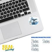 Antarctica Sticker | Whale Sticker, Ocean Lover Decor, Waterproof Vinyl, Gift for Nature Enthusiasts, Travel Souvenir