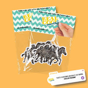 Zebra Sticker | Herd Of Zebras Decal for Car, Laptop & Wall | Wildlife Lovers Decor