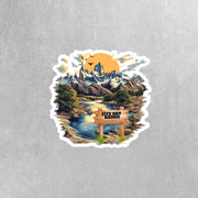 Fitz Roy Range Sticker | Argentina Sticker | Waterproof Vinyl | Travel Decal for Adventure Lovers & Nature Enthusiasts