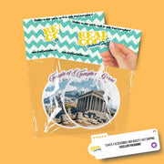 Temple Of Garni Sticker | Armenian Art Decal, Gift for Travelers & Souvenirs, Waterproof Durable Vinyl Sticker