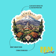 Armenia Sticker | Beautiful Vinyl Decal | Perfect for Laptop, Water Bottle & Phone | Armenia Pride Culture Decor