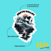 Death Valley Sticker | Scenic Desert Art - Waterproof Vinyl Decal, Travel Souvenir, Gift for Nature Lovers & Adventurers