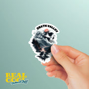 Death Valley Sticker | Scenic Desert Art - Waterproof Vinyl Decal, Travel Souvenir, Gift for Nature Lovers & Adventurers