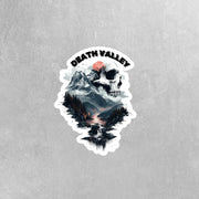 Death Valley Sticker | Scenic Desert Art - Waterproof Vinyl Decal, Travel Souvenir, Gift for Nature Lovers & Adventurers