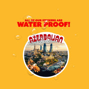 Baku Azerbaijan Sticker | Azerbaijan Water Bottle Decal | Baku Sticker