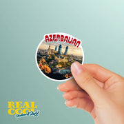 Baku Azerbaijan Sticker | Azerbaijan Water Bottle Decal | Baku Sticker