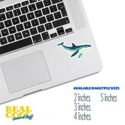 Whimsical Whale Sticker | Whale Sticker | Hand Drawn Whale Sticker