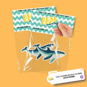 Whimsical Whale Sticker | Whale Sticker | Hand Drawn Whale Sticker