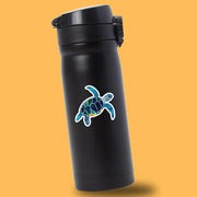 Whimsical Sea Turtle Sticker | Sea Turtle Sticker | Hand Drawn Sea Turtle Sticker