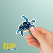 Whimsical Sea Turtle Sticker | Sea Turtle Sticker | Hand Drawn Sea Turtle Sticker