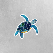 Whimsical Sea Turtle Sticker | Sea Turtle Sticker | Hand Drawn Sea Turtle Sticker