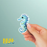 Whimsical Seahorse Sticker | Seahorse Sticker | Hand Drawn Seahorse Sticker