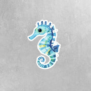 Whimsical Seahorse Sticker | Seahorse Sticker | Hand Drawn Seahorse Sticker
