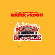 American Muscle Car Sticker | Muscle Car Decal | Hot Rod Sticker