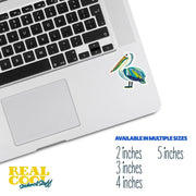 Whimsical Pelican Sticker | Pelican Sticker | Hand Drawn Pelican Sticker