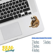Origami Sloth Sticker - Cute Sloth Sticker - Origami Penguin Decal
