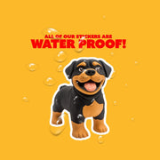 Rubber Rottweiler Sticker | Rotty Sticker | Rottweiler Decal