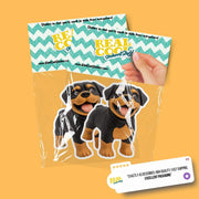 Rubber Rottweiler Sticker | Rotty Sticker | Rottweiler Decal