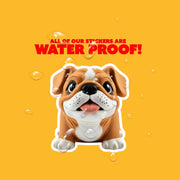 Rubber Bulldog Sticker | Bulldog Sticker | Bulldog Decal