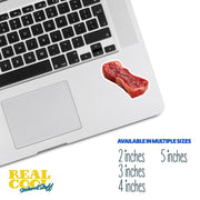 Rubber Steak Sticker | Steak Sticker | Steak Decal
