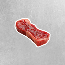 Rubber Steak Sticker | Steak Sticker | Steak Decal
