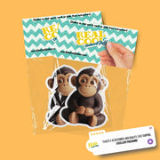 Rubber Monkey Sticker | Monkey Sticker | Monkey Decal