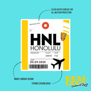 HNL Luggage Tag Sticker | Aviation Stickers | Honolulu Airport Sticker