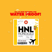 HNL Luggage Tag Sticker | Aviation Stickers | Honolulu Airport Sticker