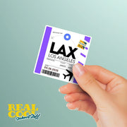 LAX Luggage Tag Sticker | Aviation Stickers | Los Angeles Airport Sticker