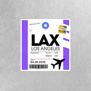 LAX Luggage Tag Sticker | Aviation Stickers | Los Angeles Airport Sticker