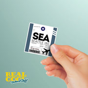 SEA Luggage Tag Sticker | Aviation Stickers | Seattle Airport Sticker