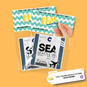 SEA Luggage Tag Sticker | Aviation Stickers | Seattle Airport Sticker