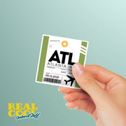 ATL Luggage Tag Sticker | Aviation Stickers | Atlanta Airport Sticker
