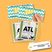 ATL Luggage Tag Sticker | Aviation Stickers | Atlanta Airport Sticker