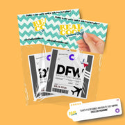 DFW Luggage Tag Sticker | Aviation Stickers | Dallas Fort Worth Airport Sticker