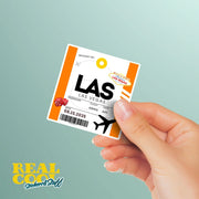 LAS Luggage Tag Sticker | Aviation Stickers | Las Vegas Airport Sticker