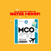MCO Luggage Tag Sticker | Aviation Stickers | Orlando Airport Sticker