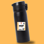 MSP Luggage Tag Sticker | Aviation Stickers | Minneapolis-Saint Paul Airport Sticker