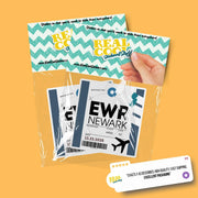 EWR Luggage Tag Sticker | Aviation Stickers | Newark Airport Sticker